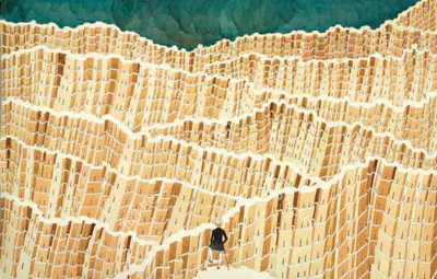 Gigi Scaria (Artist), Wanderer above the Sea, 2009, Painting