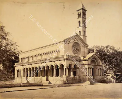 Samuel Bourne (Photographer), St Stephens Memorial Church-Delhi, 1865, Antiquarian Photograph