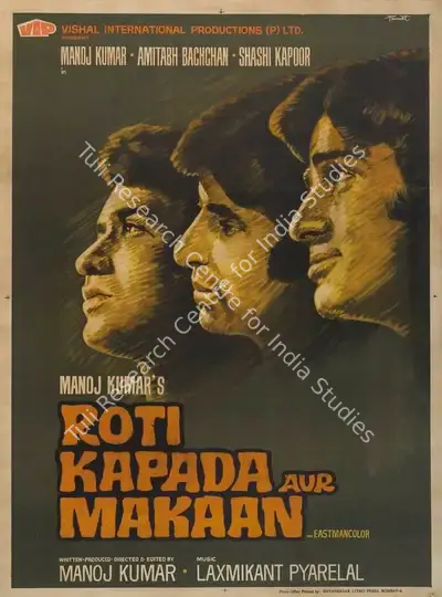 Manoj Kumar (Producer), Roti Kapada Aur Makaan, 1974, Full Sheet Poster