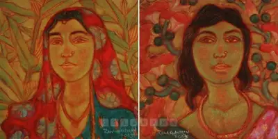 Ramachandran, A. (Artist). Studies From Rajasthan. Oil on canvas, 2005 | Painting  | 00880465
