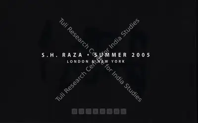 S.H. Raza (Artist), S. H. Raza, 2005, Solo Exhibition Invitation