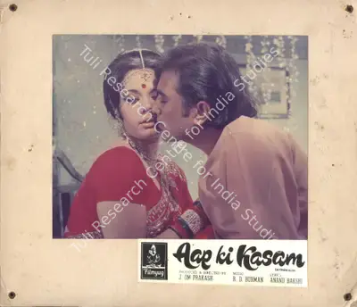 V. Babasaheb (Cinematographer), Aap Ki Kasam, 1974, Photographic Still Mounted on Lobby Card