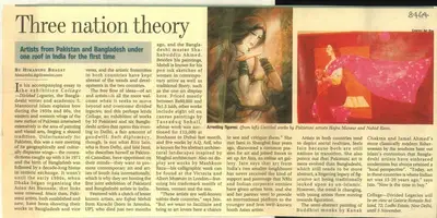 Himanshu Bhagat (Reporter), Three Nation theory, 2008, Newspaper Clipping