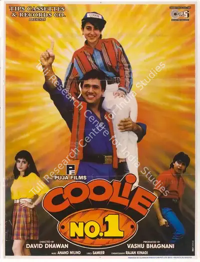 Vashu Bhagnani (Producer), Coolie No 1, 1995, Full Sheet Poster