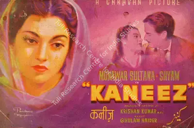 Krishan Kumar (ii) (Producer), Kaneez, 1949, Song-Synopsis Booklet