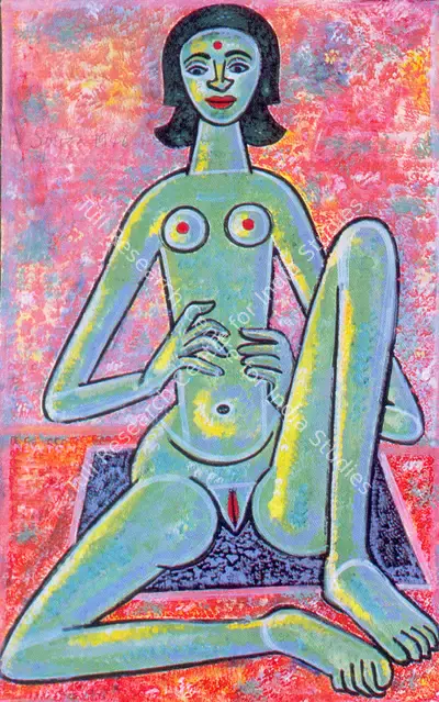 F.N. Souza (Artist), Untitled, 1946, Painting
