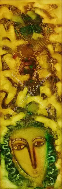 S.G. Vasudev (Artist), She and Men, 2007, Painting