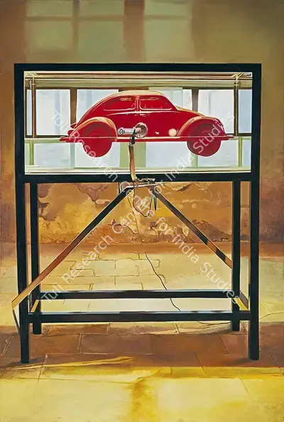 Sudarshan Shetty (Artist), Untitled (Red Beetle), 2007, Painting