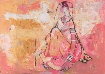B. Prabha (Artist), Untitled, 1963, Painting