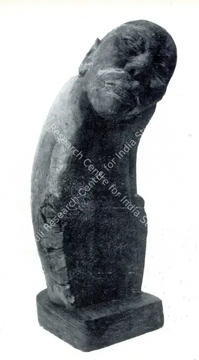 S.L. Parasher (Artist), Lonely Pilgrim, 1954, Sculpture