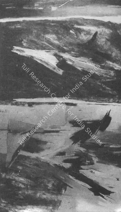 Ramkumar (Artist), Flight, 1977, Painting