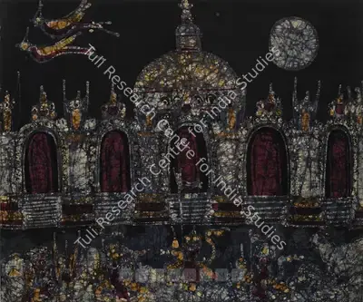 Ramanujam, K. (Artist). Fantasy Series. Batik (Dye on cloth), c.1970 | Tapestry | FineArts | 00561651