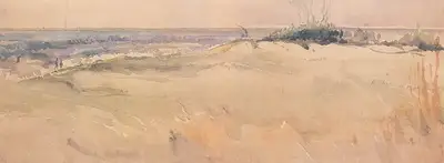 Gopal Ghose (Artist), Madras Seaside, 1935, Painting