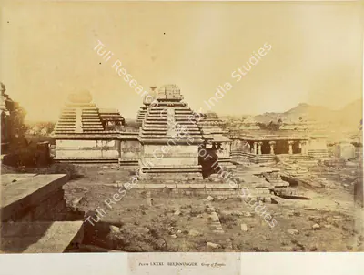 William Henry Pigou (Photographer), Beejanuggur. Group of Temples, 1857, Antiquarian Photograph