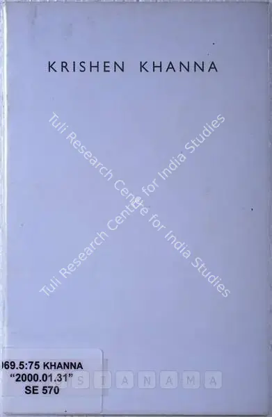 Krishen Khanna (Artist), Krishen Khanna, 2000, Solo Exhibition Catalogue
