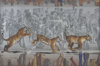 Barun Chowdhury (Artist), The Inception of Rampage, 2019, Painting