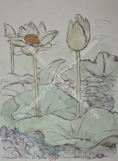 A. Ramachandran (Artist), Jogi Ka Talab, 2006, Painting