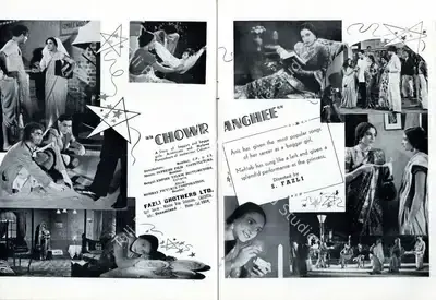 S. Fazli (Director), Chowringhee, 1942, Advertisement