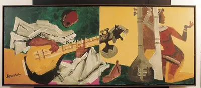 M.F. Husain (Artist), Ragamala Series, 1980, Painting