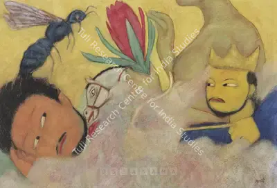 Ambalal, Amit (Artist). The Month Of Bhadrapad Or Many Lives. Watercolour on paper, 2003 | Painting  | 00881795