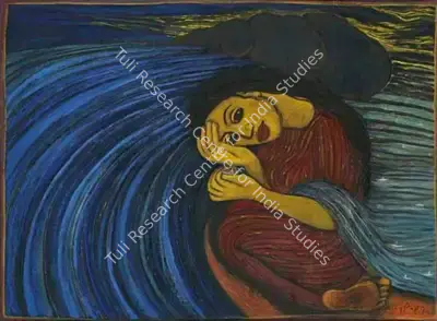 Gogi Saroj Pal (Artist), Dream boats 8, 1992, Painting