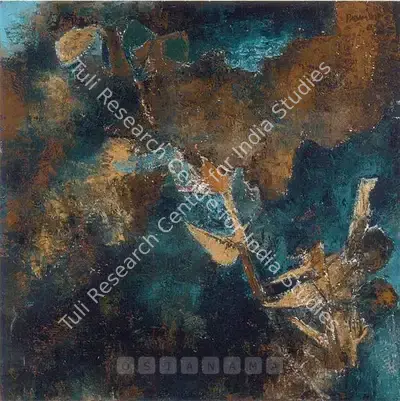 Akbar Padamsee (Artist), Bird In Landscape, 1964, Painting