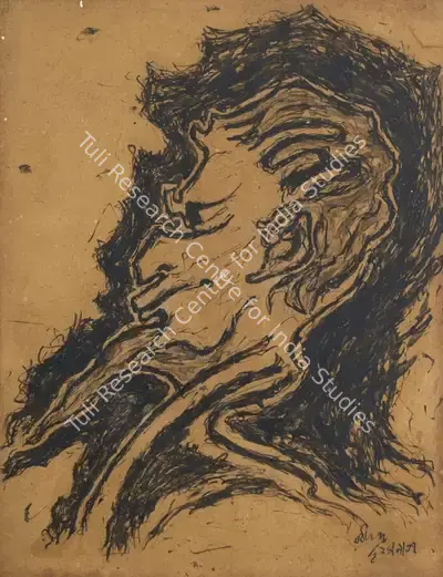 Rabindranath Tagore (Artist), Untitled, 1937, Drawing & Sketch