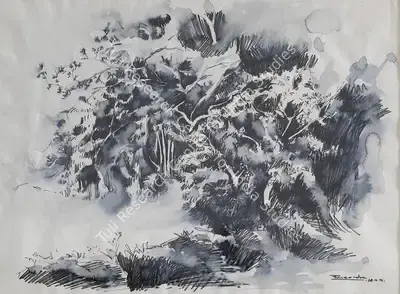 P.N. Chaturvedi (Artist), Untitled, 2002, Painting