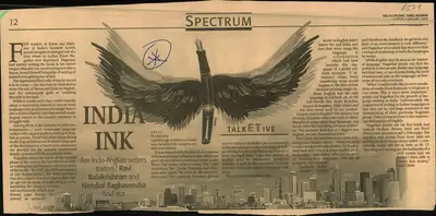 Ravi Balakrishnan (Reporter), India Ink, 2005, Newspaper Clipping