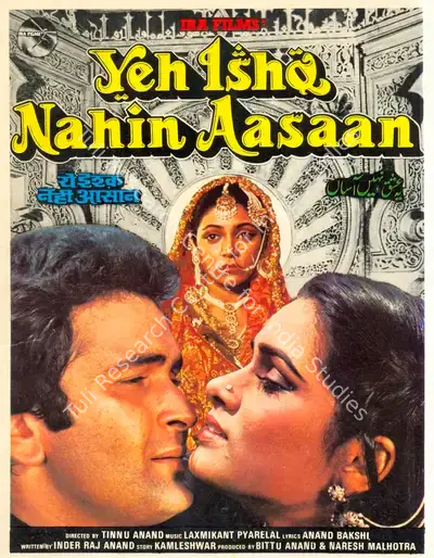 Bittu Anand (Producer), Yeh Ishq Nahin Aasaan, 1983, Song-Synopsis Booklet