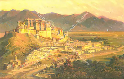S.G. Thakur Singh (Artist), The Poatola Palace, Leh, 1958, Painting