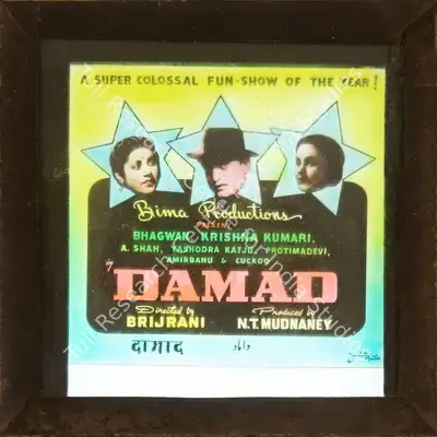 N.T. Madnaney (Producer), Damad, 1951, Glass Slide