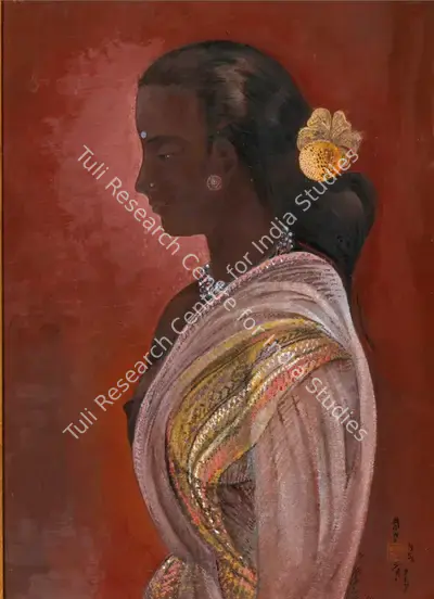 Manishi Dey (Artist), Daughter of the Soil, 1956, Painting