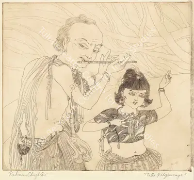 M.A.R. Chughtai (Artist), To The Pilgrimage, Graphic Art