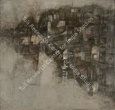 Ramkumar (Artist), Untitled (Benaras), 1960, Painting