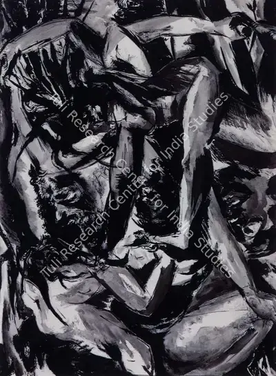 Ajay Desai (Artist), Durga, 1976, Painting
