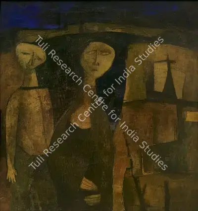 Ramkumar (Artist), Dreamers, 1950, Painting