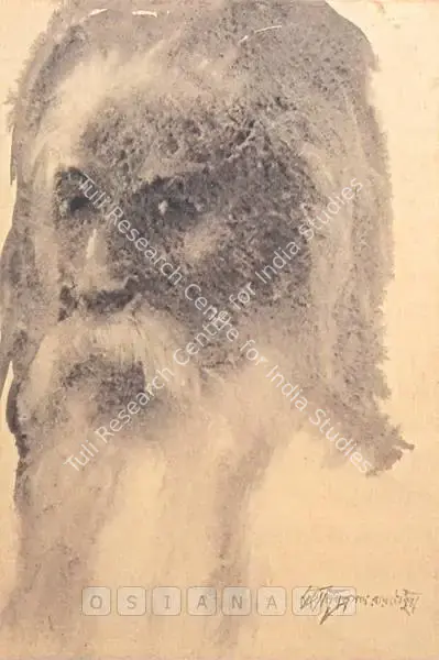D.P. Roy Chowdhury (Artist), Portrait Of Rabindranath Tagore, Painting