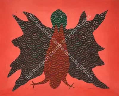 Jangarh Singh Shyam (Artist), Untitled (Bird), 2001, Painting