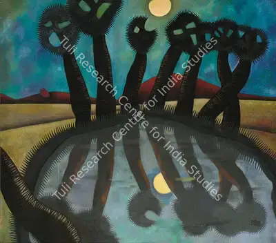 Prokash Karmakar (Artist), Landscape, 2001, Painting