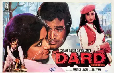 Shyam Sunder Shivdasani (Producer), Dard, 1981, Song-Synopsis Booklet