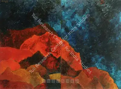 Akbar Padamsee (Artist), Mirror Image, 2003, Painting