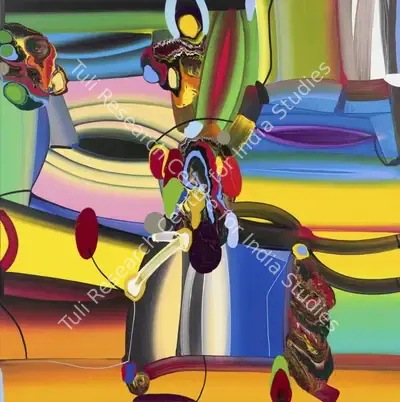 Bose Krishnamachari (Artist), Stretched Bodies 23, 2007, Painting