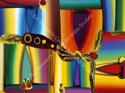 Bose Krishnamachari (Artist), Stretched Bodies, 2014, Painting