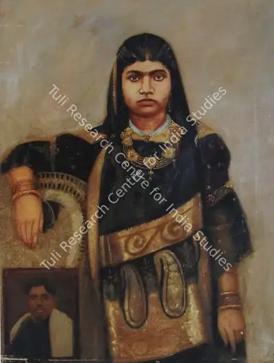 Anonymous (Artist), Portrait of landlady, Painting