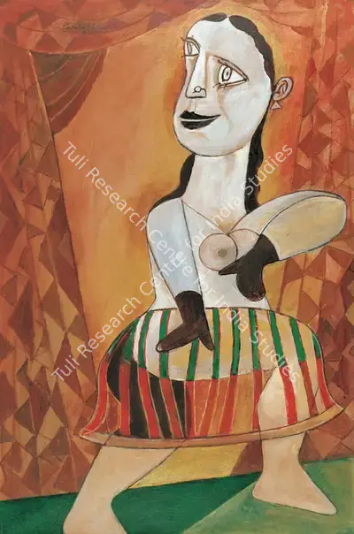 Paritosh Sen (Artist), The Dancer, 2004, Painting