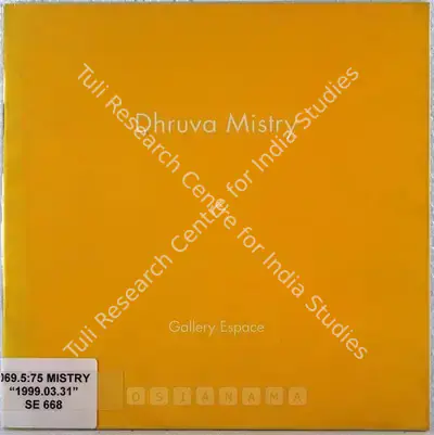 Dhruva Mistry (Artist), Dhruva Mistry, 1999, Solo Exhibition Catalogue