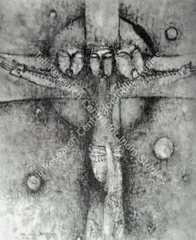 S.P. Jayakar (Artist), 1 and 3, Painting