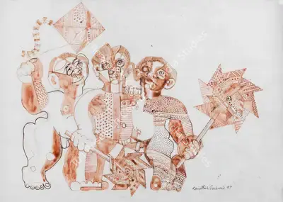 Ranjitsinhrao Gaekwad (Artist), Untitled, 1997, Painting