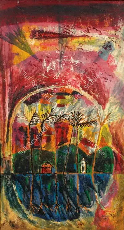 Laxman Pai (Artist), Composition, 1962, Painting